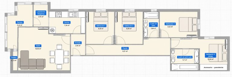 PISO DE 4 HABITACIONES EN VENTA EN PARLA – ZONA REYES CATÓLICOS — Casalia Inmobiliaria, Parla (foto 27 de 27)