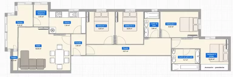 PISO DE 4 HABITACIONES EN VENTA EN PARLA – ZONA REYES CATÓLICOS — Casalia Inmobiliaria, Parla (foto 27 de 27)
